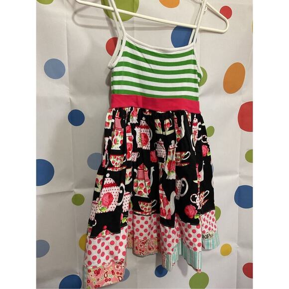 K Pea Girls Sundress Size 10 Multi Color 🌿🍓 - Picture 7 of 16